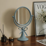360° Rotation Ironwork Cosmetic Mirrors Retro Desktop Single-sided Makeup Mirror Princess Mirrors Household Bedroom Vanity Decor