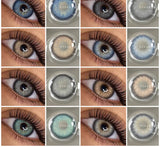 2pcs Natural Color Contact Lenses for Eyes Blue Eye Lenses Gray Pupils Lens Brown Lenses Yearly Cosmetic Green Contacts
