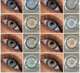 2pcs Natural Color Contact Lenses for Eyes Blue Eye Lenses Gray Pupils Lens Brown Lenses Yearly Cosmetic Green Contacts