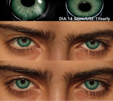 2Pcs Colored Contacts Lenses Natural Blue Gray Beauty Lenses Brown Makeup Lenses Green Eye Contact Yearly Soft Eye Lens