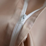 Flowers Embroidery Pleated Wide Edge Bedding Set Lyocell Soft Silky Cooling Duvet Cover Flat/Fitted Bed Sheet Pillowcases 4Pcs