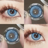 2pcs Cosplay Color Contact Lenses Anime Golden Yellow Pupil 6months Halloween Cute Eye Circle Lens 14.2mm