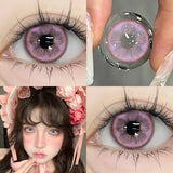 1Pair Colored Contact Lenses Cosplay Red Blue Purple Green Brown Grey Anime Lenses Halloween Beauty Cosmetic for Eye