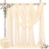 Wedding Arch Draping Fabric Wedding Drapes Drapes for Backdrop Sheer Fabric Drapes Decorations Curtains Reception Ceremony Party