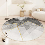 Modern Minimalist Rugs for Bedroom Large Area Living Room Decoration Round Carpet Thickened Non-slip Mat Home Plush Lounge Rug