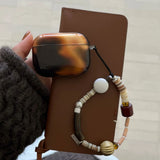 Retro Ink Wash Amber Color Wireless Bluetooth Earphone Case For Apple AirPods 4 New Protective Shell For AirPods 1 2 3 Pro2