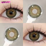 NEW Series Colored Contacts 2Pcs Green Contact Lenses Black/Brown/Blue Contacts Lens Yearly for Party Daily Makeup