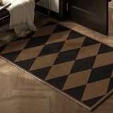 Modern Geometric Wire Loop Mat Dust-Resistant Non-slip Waterproof Easy-to-Clean for Indoor Entryway Living Room