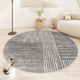 Modern Minimalist Rugs for Bedroom Large Area Living Room Decoration Round Carpet Thickened Non-slip Mat Home Plush Lounge Rug