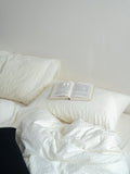 Mat Pure Color Bubble Cotton Bedding Set Four-Piece Full Cotton Waed Skin-Friendly All Seasons Comforter Cover eet...