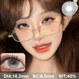2pcs Half-Year Colored Contacts Big Diameter High Moisture Lenses for Daily Cosplay Role Play Brown Purple Blue Grey S