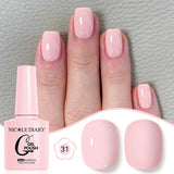 10ML Gel Nail Polish Solid Color Glass Gel Varnish Nail Art Gel Spring Summer Gel Nail Soak Off UV Gel Gel Vernis