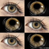 1 Pair Green Contact Lenses for Eyes Beauty Pupils Lenses Eye 14.2mm Yearly Use Fashion Blue Colored Contacts Lenses Green
