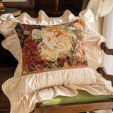 French Country Style Pillowcase Ruffle Pillows For Sofa Headrest Cushion Pillow Cover Bolster Living Room New Home Decoration