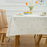 Small Fresh Floral Tablecloth Cotton Thread Lace Dining Table Cover Cloth Household Coffee Table Cover TV Cabinet Tables Cloth