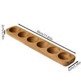 1Pc Multi-Grids Acacia Wood Egg Tray Wooden Baked Egg Storage Tray Scandinavian Pastoral Style Duck Egg Storage Box Storage Rack Suitable for Kitchen and Restaurant Egg Storage Rack Baking Refrigerator Egg Tray Gift Giving