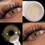 1pair Natural Colored Contact Lenses Brown Eye Lenses Gray Makeup Eyes Pupils Lens Yearly Green Beautiful Pupils Yearly