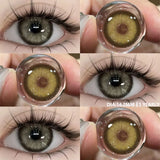 1Pair Color Contact Lenses for Eyes Natural Blue Colored Pupils Green Eye Color Lens Gray Contacts Brown Lenses Yearly