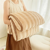 Throw Blankets for Couch Gift for Girls Women Comfortable Plush Cozy Faux Rabbit Fur Warm Fleece Soft Sofa Cover Blanket Camping