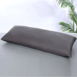 Long Style 100% Bamboo Fiber Pillowcase With Zipper 45x150cm Cooling Anti-bacterial Solid Color Double Bed Pillow Cover 45x180cm