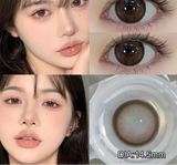 1 Pair Nature Color Eyes Contacts Lenses Myopic Prescription -0.00 to -8.00 Pupils Brown High Quality  Lens