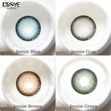 Natural Color Lens Eyes Jennie Series Contact Lenses For Eyes 2PCS Yearly Colored Contacts Lens