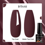 7ml Rubber Base Nail Gel Polish Nude Milky White DIY Nail Art Soak Off Gel Polish Semi Permanent Painting UV Vernis
