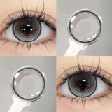 Color Pupils Blue Contact Lenses Brown Pupils For Eye with Prescription Myopia Lenses Korean Lenses Yearly 2pcs/pair