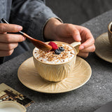 Triangular Coffee Cup Saucer Set Unique Vintage Home Coffee Cup Saucer Pour Over Coffee Drinking Utensils Household Goods