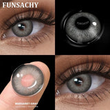 2pcs Brown Contact Lenses for Eyes Beautiful Pupils Yearly Cosmetic Blue Gray Colored Lens Brown Natural Lens Fast Ship