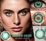1 pair Fashion Makeup Beauty Contacts Lenses Soft Yearly Blue Green Contacts Eyes Color Lenses Colored Soft Lens Pupils