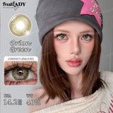 1 Pair Brown Colored Contact Lenses Natural Gray Pupils Eyes Contact lenses Green Soft Contact Lenses 14.20mm