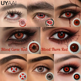 New Horror Halloween Contact Lenses for Eyes Cosplay Lenses Anime Lenses Anime Accessories Lenses Red Contact Lenses 2PCS