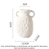 Art Black Spotted Ceramic Vase Flower Pots Decorative Arrangement Desk Decoration Ornaments Crafts Floral Vases