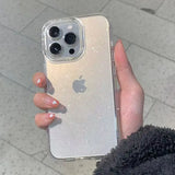Luxury Bling Glitter Transparent Phone Case For iPhone 17 Air 16 Pro Max 15 14 13 12 11 XS XR 7 8 Plus 16e Shockproof Soft Cover