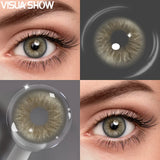 1 Pair Contact Lenses for Cosplay Makeup Blue Lenses Eyes Contacts Yearly Small Pupil Cosmetics Brown Lenses for Party