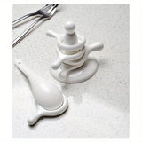 6pcs Set  Egg Stand Ceramic Chopstick Holders Spoon Rest Chopstick Stand  Kitchenware for Dining Table Decoration Home Ornament