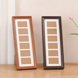 Desktop Display Frame for Multiple Photos and Cards 6-Cardboard Photo Frame Rectangular Polaroid Display Stand Home Office Decor