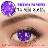 1 Pair Halloween Cosplay Contact Lenses Ai  Rubi Ruby Akuamarin Kana Cosplay Pink Lenses Purple Anime Lenses