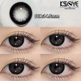 1 Pair New Color Contact Lenses Black Contacts Lens Beauty Pupil Makeup Yearly Fast Shipping