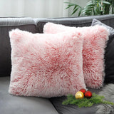 Luxury Faux Fur Throw Pillow Cover Super Soft Cushion Case for Sofa Bed  Living Room Fluffy Cushion Cover 45x45 CM Home Decro