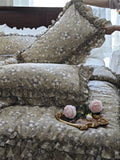 1 Piece Vintage Lace Pillowcase French Ruffle Design Pillow Cover Garden Rustic Style Pillowcases Cotton Cloth Pillow Case