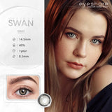 1 Pair SWAN Series Big Eyes of Natural Contact Color Contact Lenses for Colorful Eyes Beauty Contact Lenses for Eyes