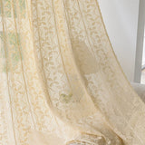 Cotton Hollow design Curtains Road Pocket Shade Tassel Curtain for Kitchen Living Bedroom Room Bay Window Cabinet Curtain