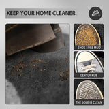 Multi-Style Welcome Door Mat Non-slip Dirt Trapper Absorbent Pad for Home Entryway Front Door & Living Room Decor