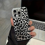 Black Leopard Print Phone Case For Xiaomi Redmi Note 14 13 12 Pro Plus 5G 12S 11S 10S 11 10 Redmi 13 12 14C 13C 12C Laser Cover