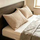 Set of 2 100% Cotton Gauze Pillowcases Double-Layer Gauze, Soft, Breathable, and Machine Washable