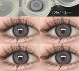 1Pair Beauty pupils Natural Colored eye lenses Myopia purple pupils Brown lenses Blue Contact 1 Yearly Use