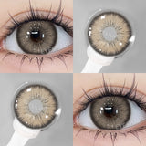 2pcs Blue Color Contact Lenses Natural Gray Eye Lens Beautiful Pupils Yearly Fashion Brown Softlens Cosmetics