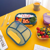 1800ML Lunch Box with Tableware, Bento Box for Worker and Students, Kid's Snack Box, Microwavable Food Storage Container